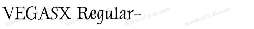 VEGASX Regular字体转换